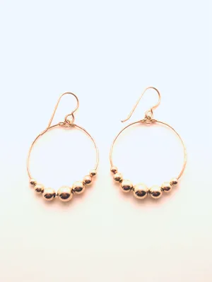 14k Gold filled Beaded Dangle Earrings