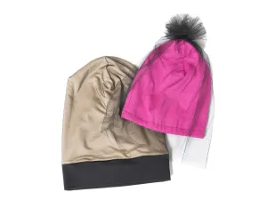 Beanies With Tulle Layer Set