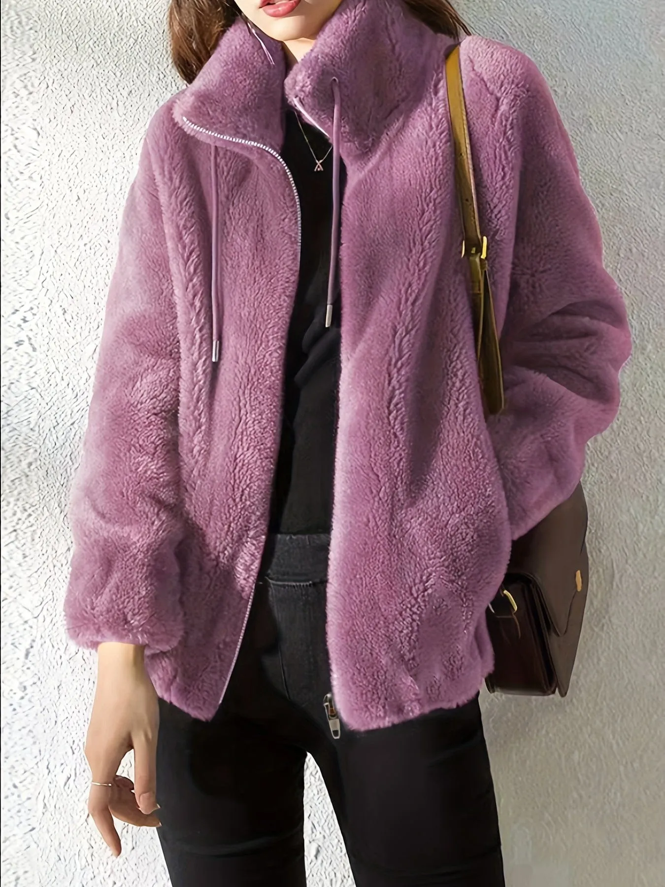 Brown Fleece Coat