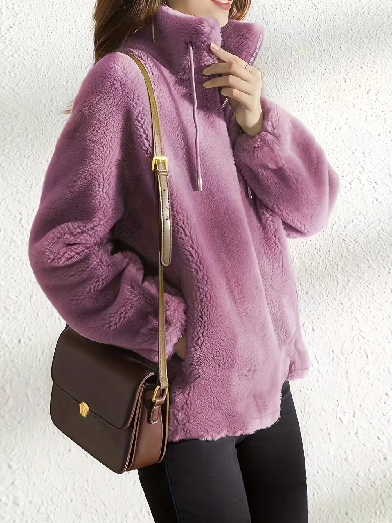 Brown Fleece Coat