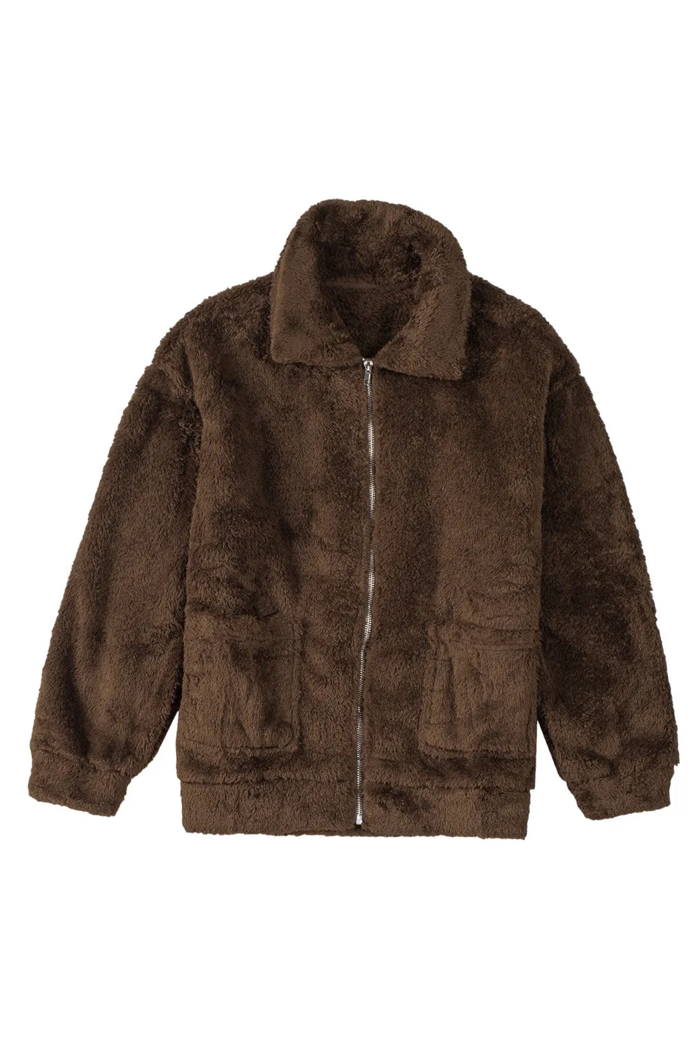 Brown Fleece Coat