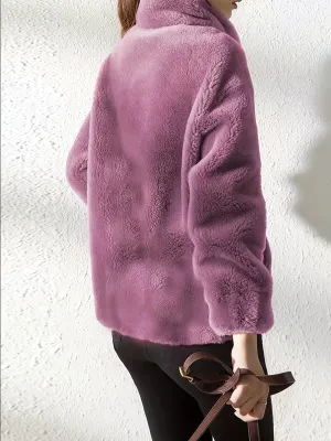 Brown Fleece Coat