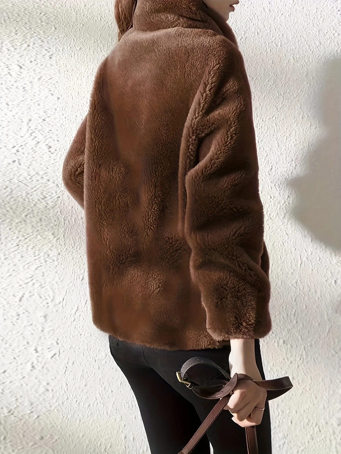 Brown Fleece Coat