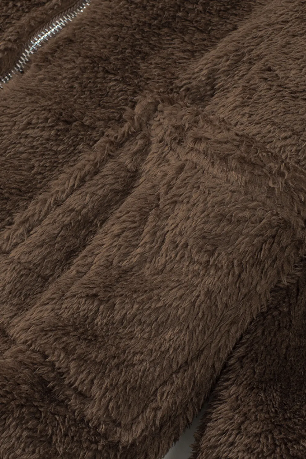 Brown Fleece Coat