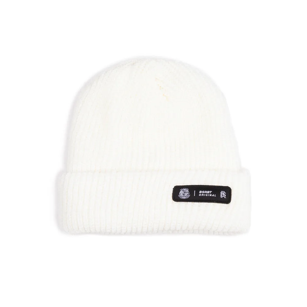 BSR INT LOGO BEANIE WHITE