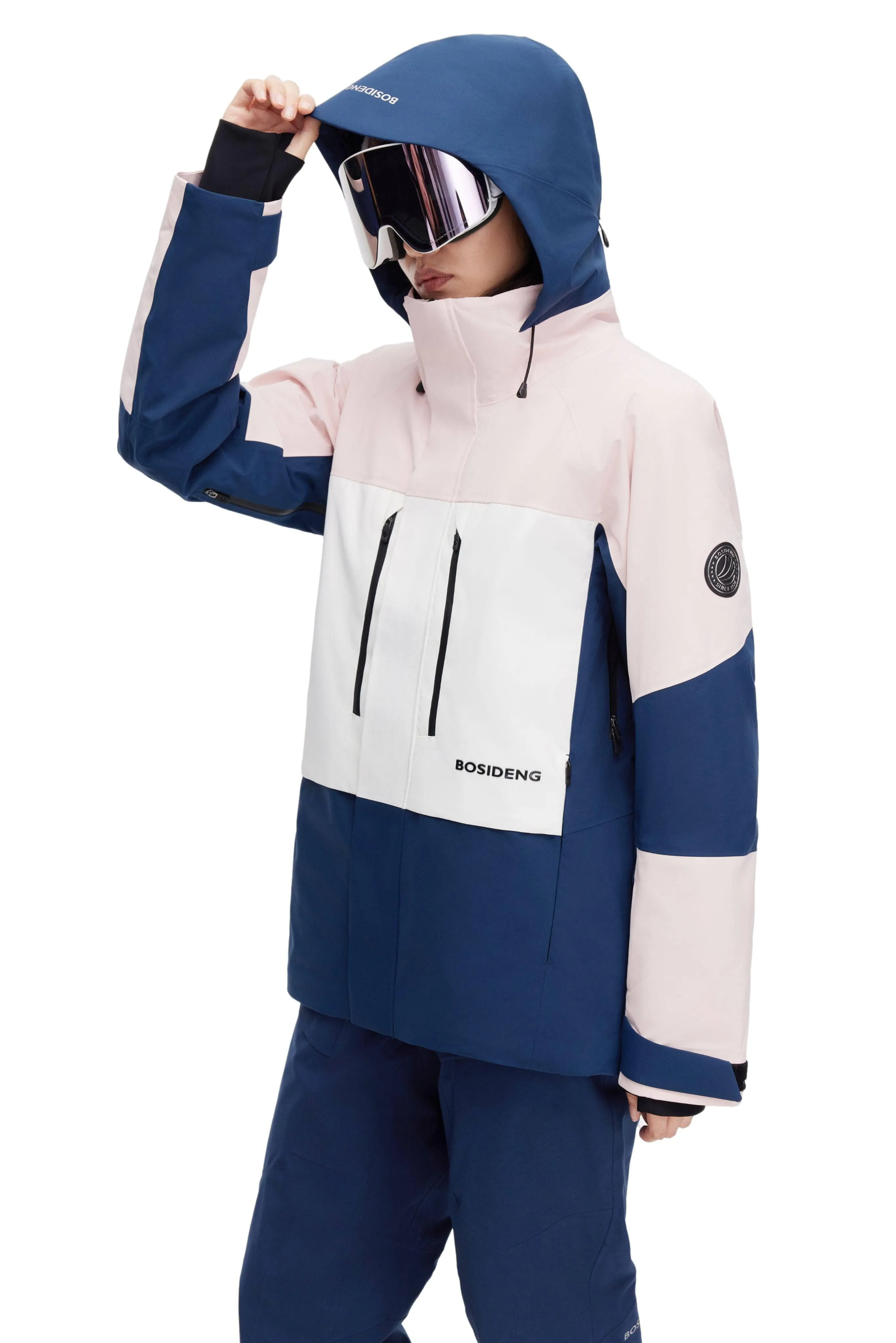 Colourblock Goose Down Ski Jacket