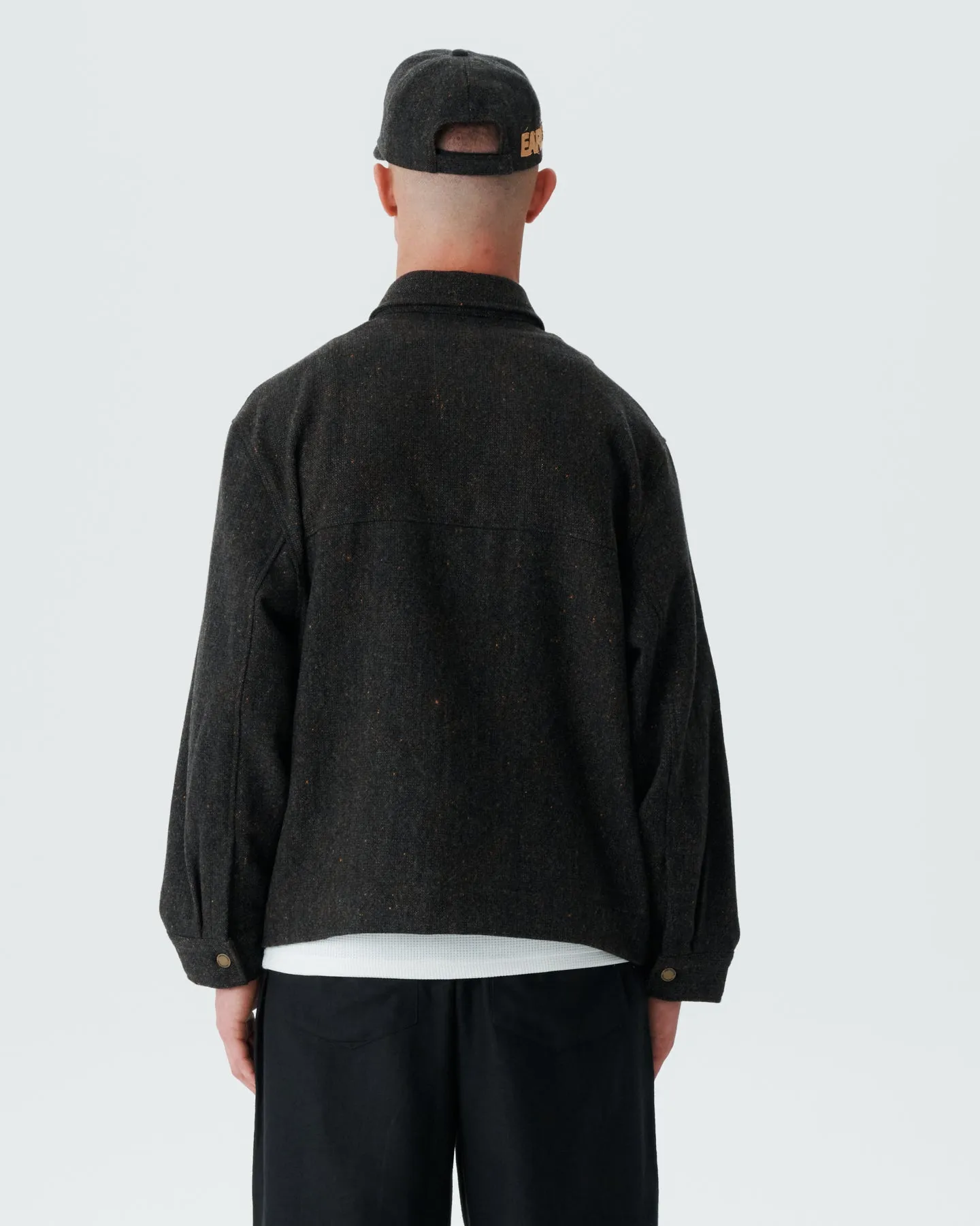 Cropped Wool Work Jacket - Jaffa