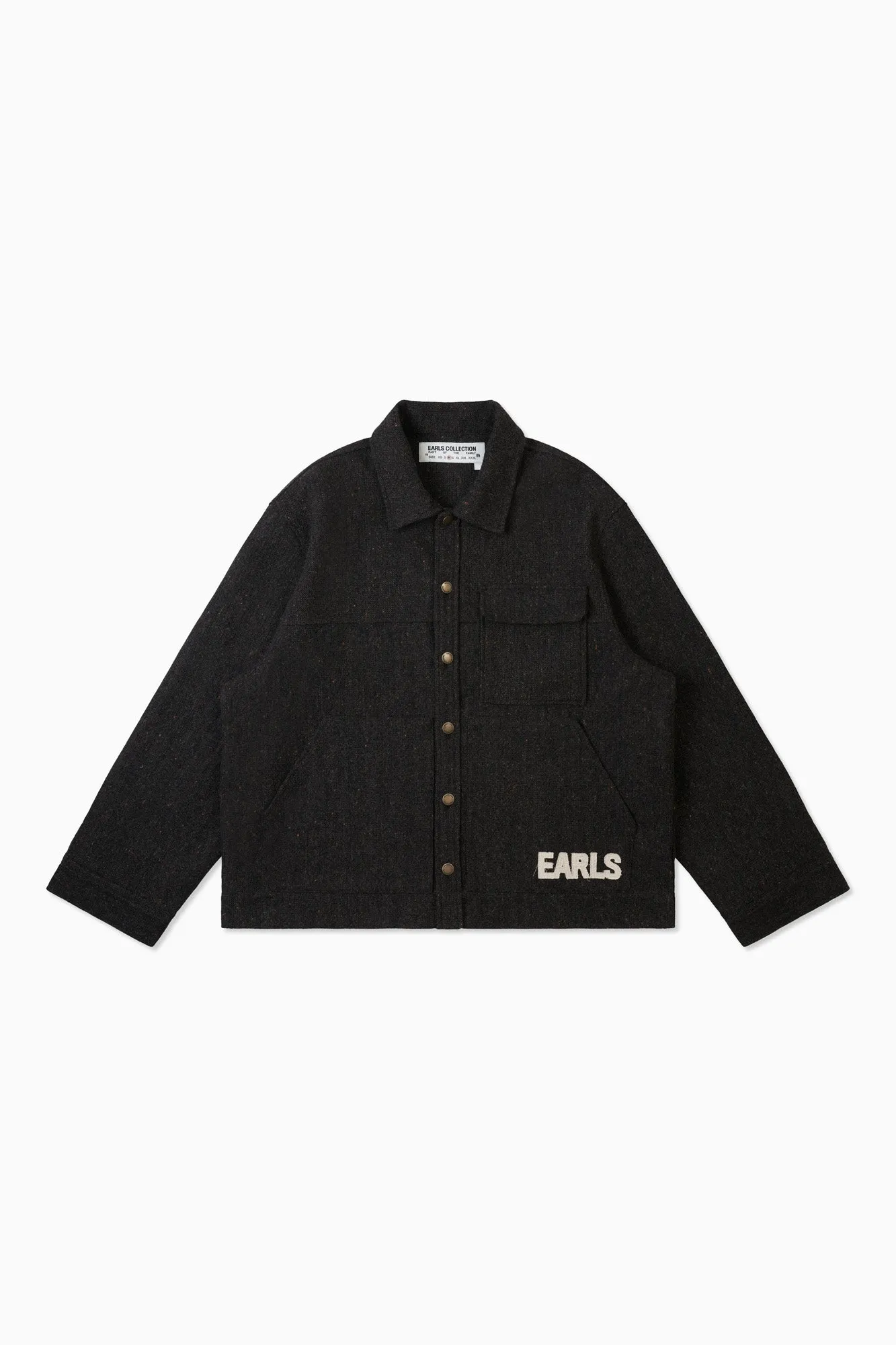 Cropped Wool Work Jacket - Jaffa