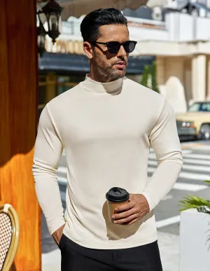 Ekouaer Men Mock Turtleneck Pullover Undershirt (US Only)