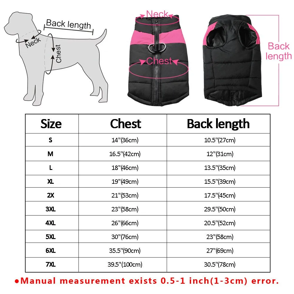 Funki Buys | Dog Jackets | Warm Padded Waterproof Dog Vests