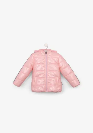 Girl's Pink Reflective Anorak