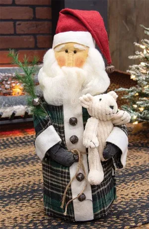 Green Coat Santa Doll