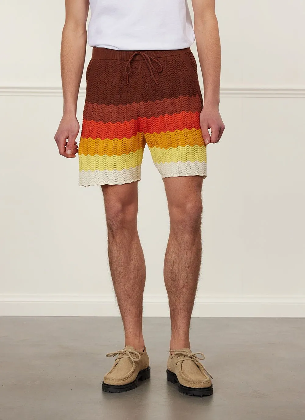 Gum Drop Knitted Shorts | Cotton | Umber