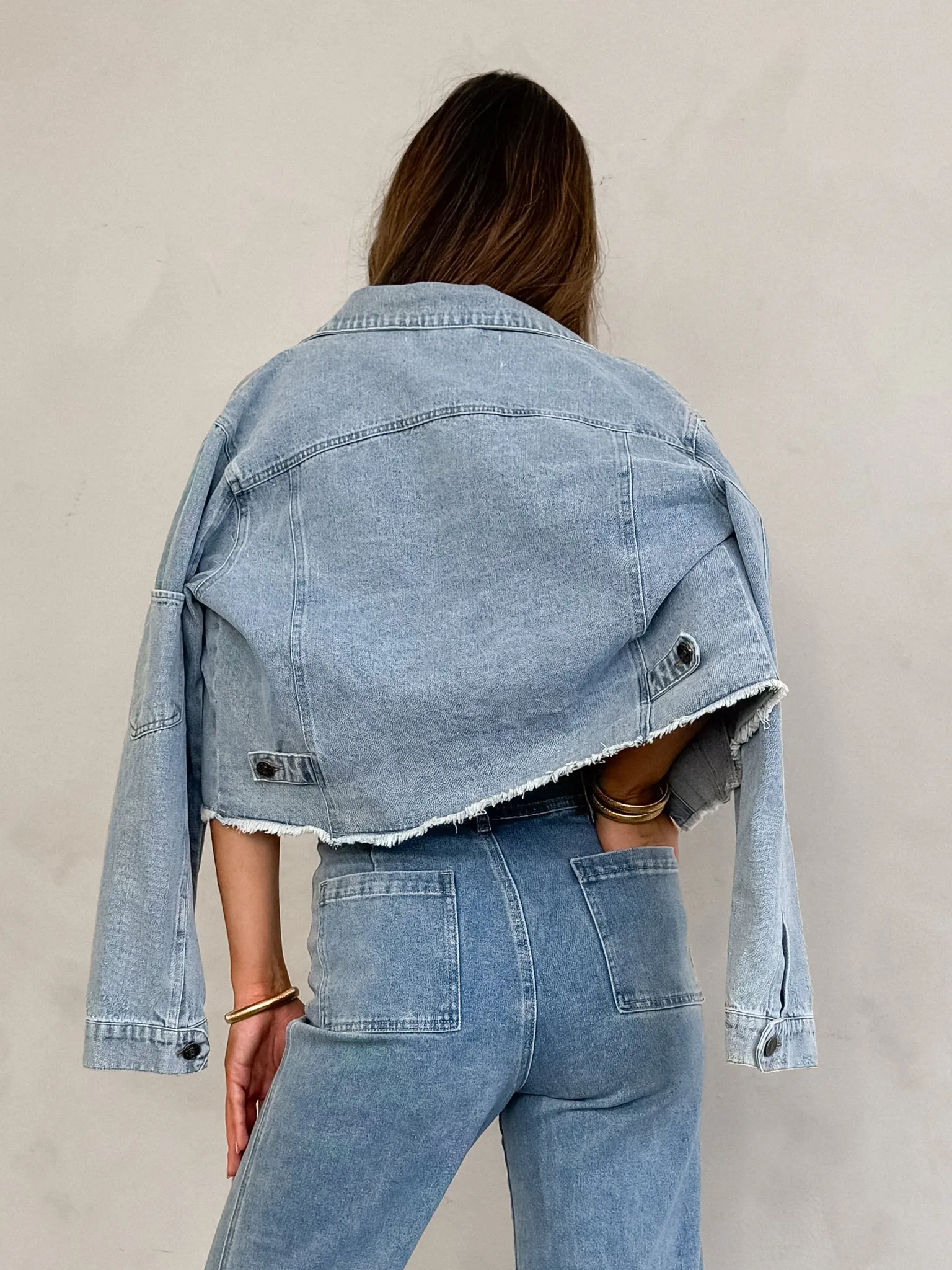 Harley Crop Denim Jacket