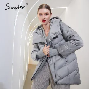 Joskaa Hooded women winter coat Fashion Cotton warm parkas coat female Elegant causal short puffer jacket coat ladies 2020 New