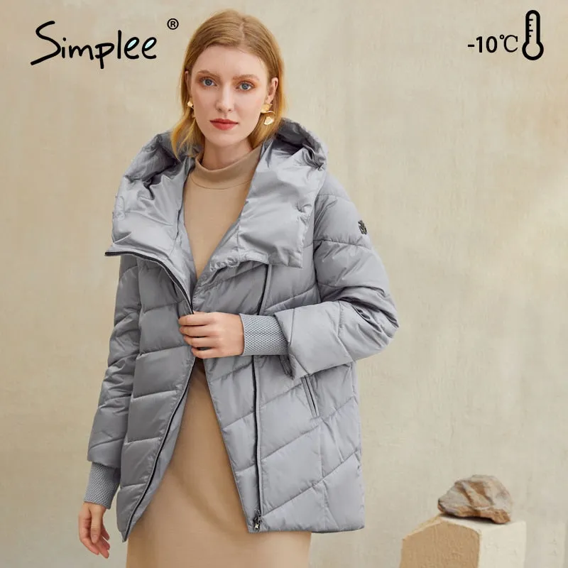 Joskaa Hooded women winter coat Fashion Cotton warm parkas coat female Elegant causal short puffer jacket coat ladies 2020 New