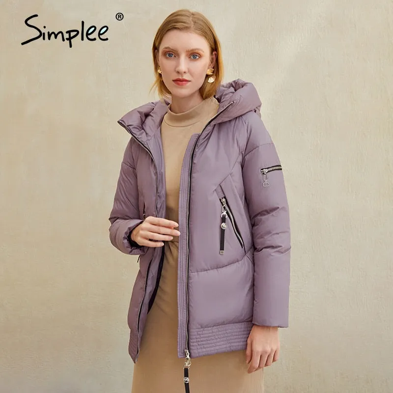 Joskaa Hooded women winter coat Fashion Cotton warm parkas coat female Elegant causal short puffer jacket coat ladies 2020 New