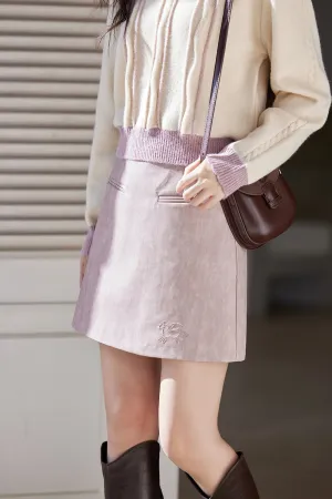 Leather Mini Skirt for Women