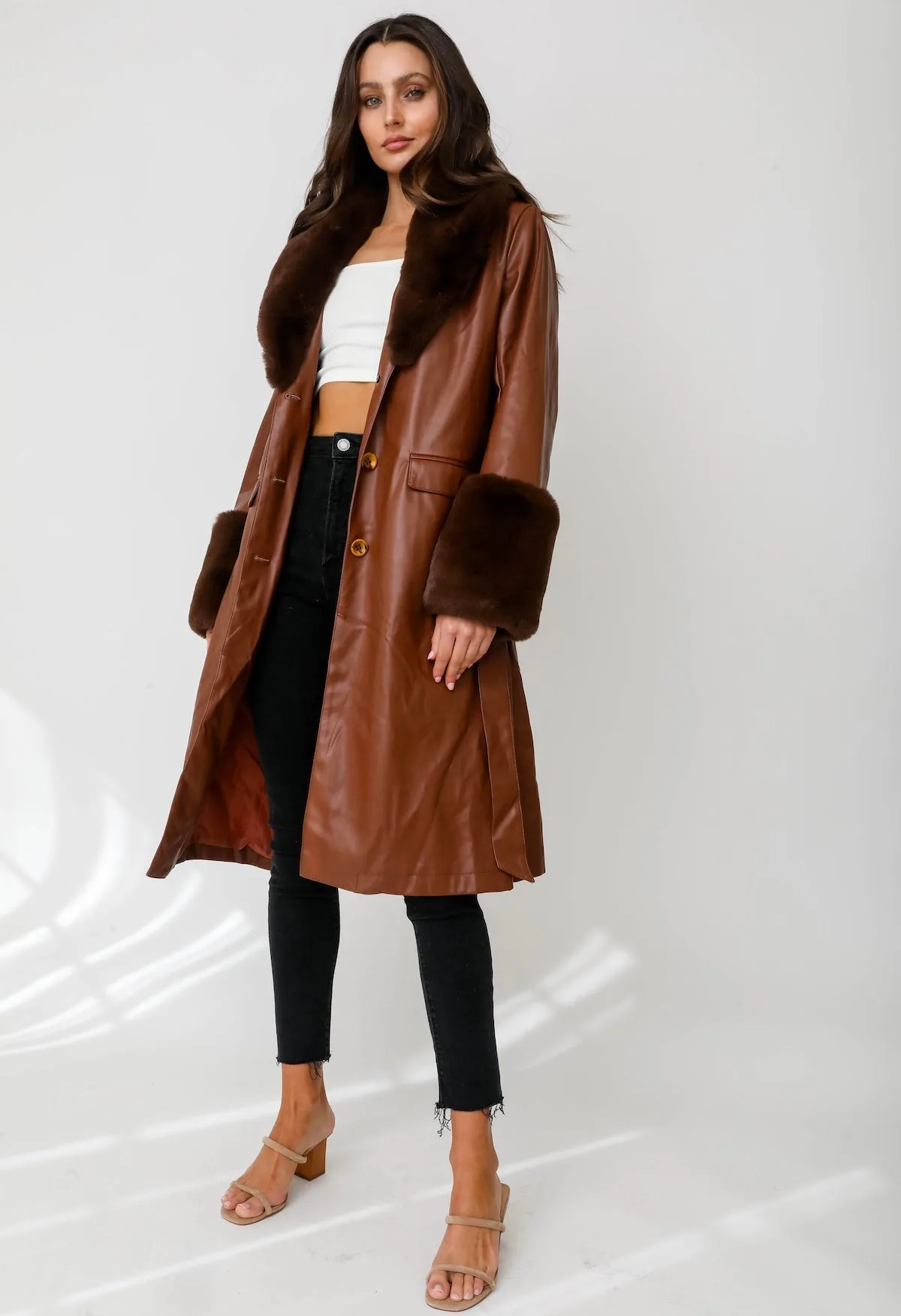 Leya Coat - Brown