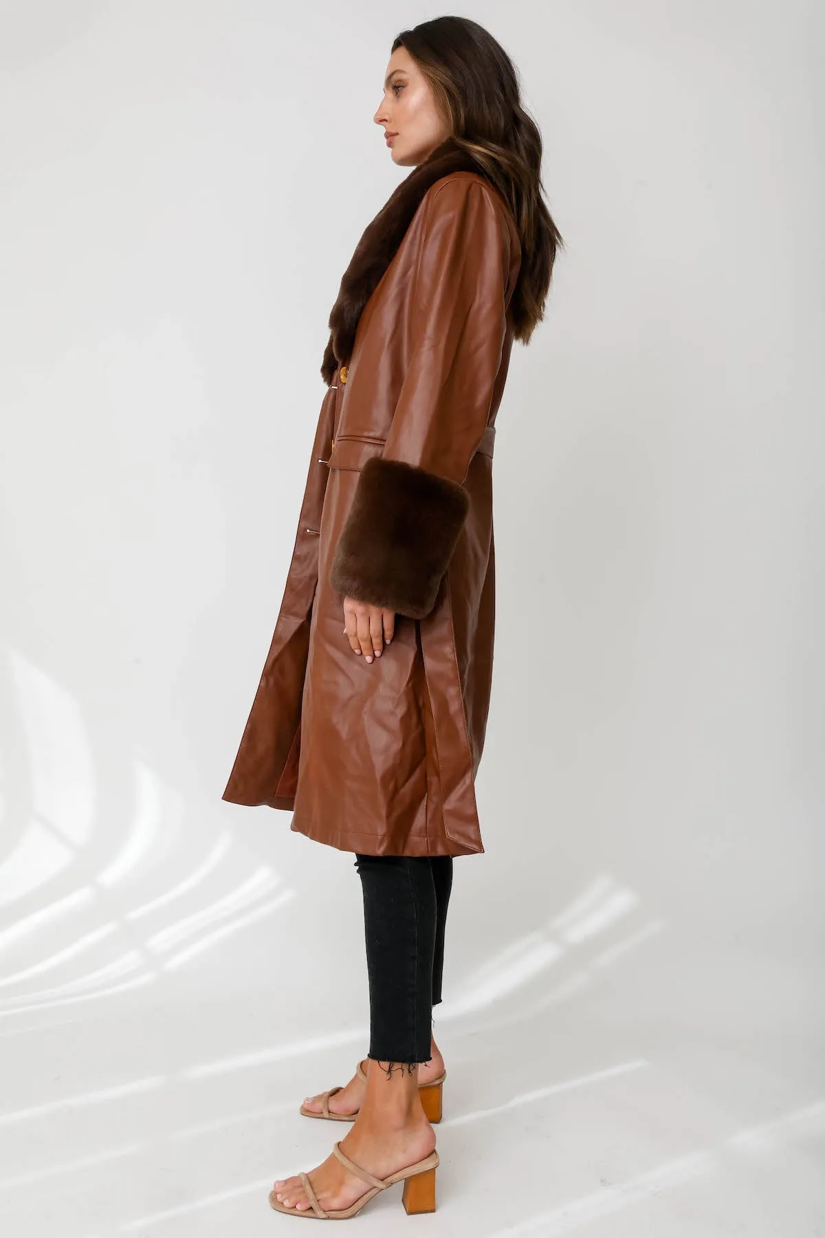 Leya Coat - Brown