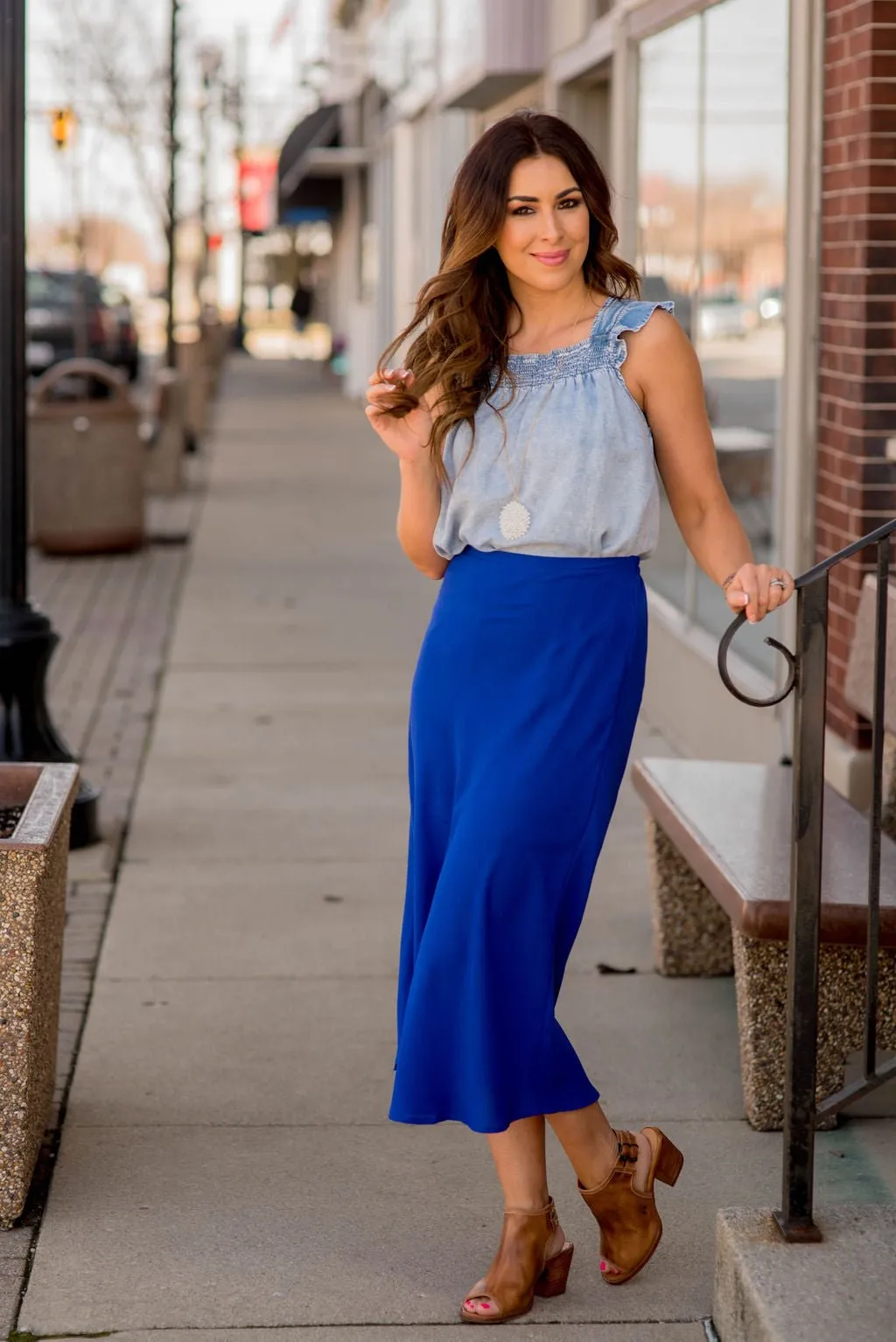 Lightweight Midi Skirt