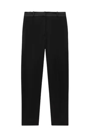 Mavi Atelier Italian Tapered Satin Reverse Trousers