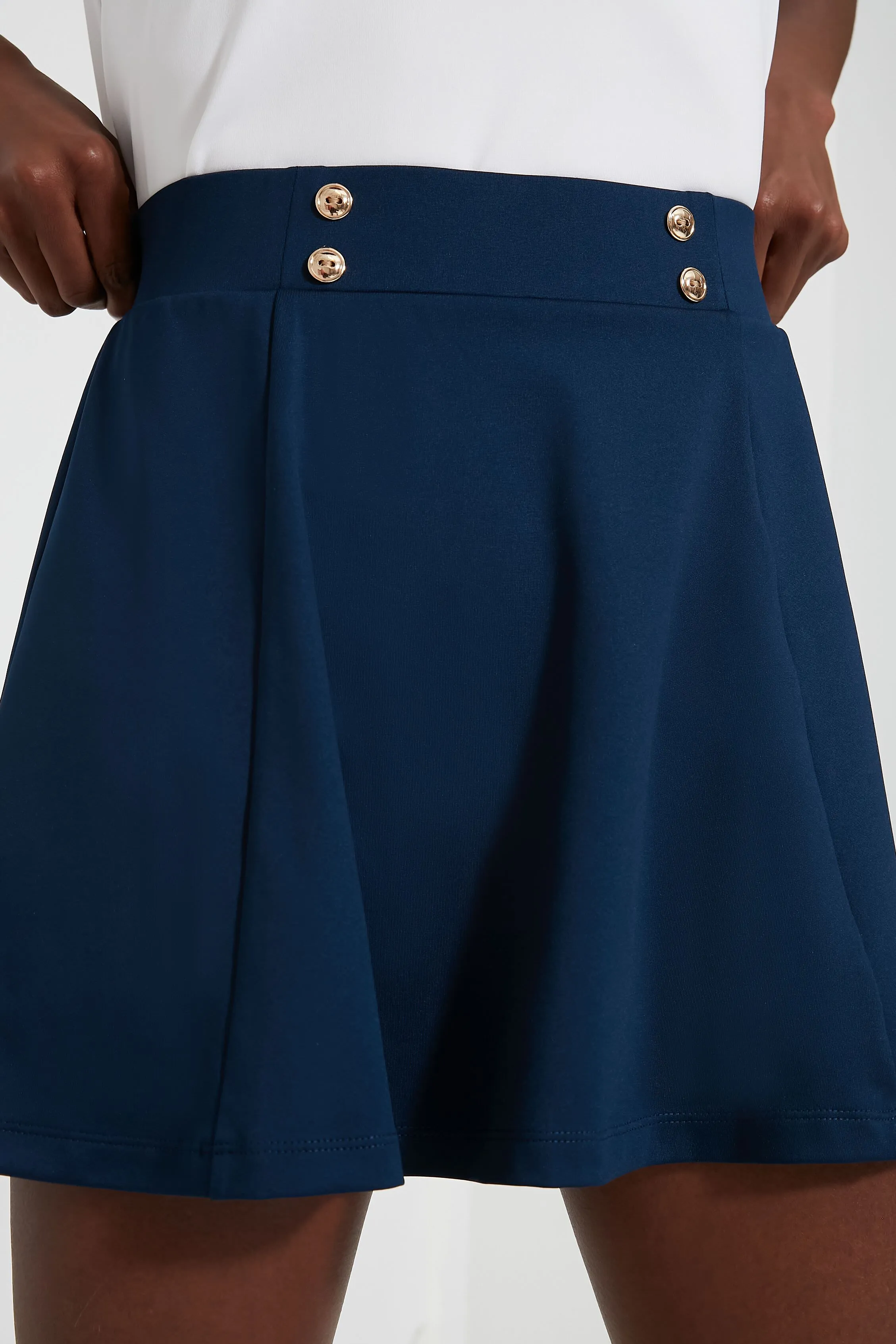 Navy 15 Inch Renee Golf Skirt