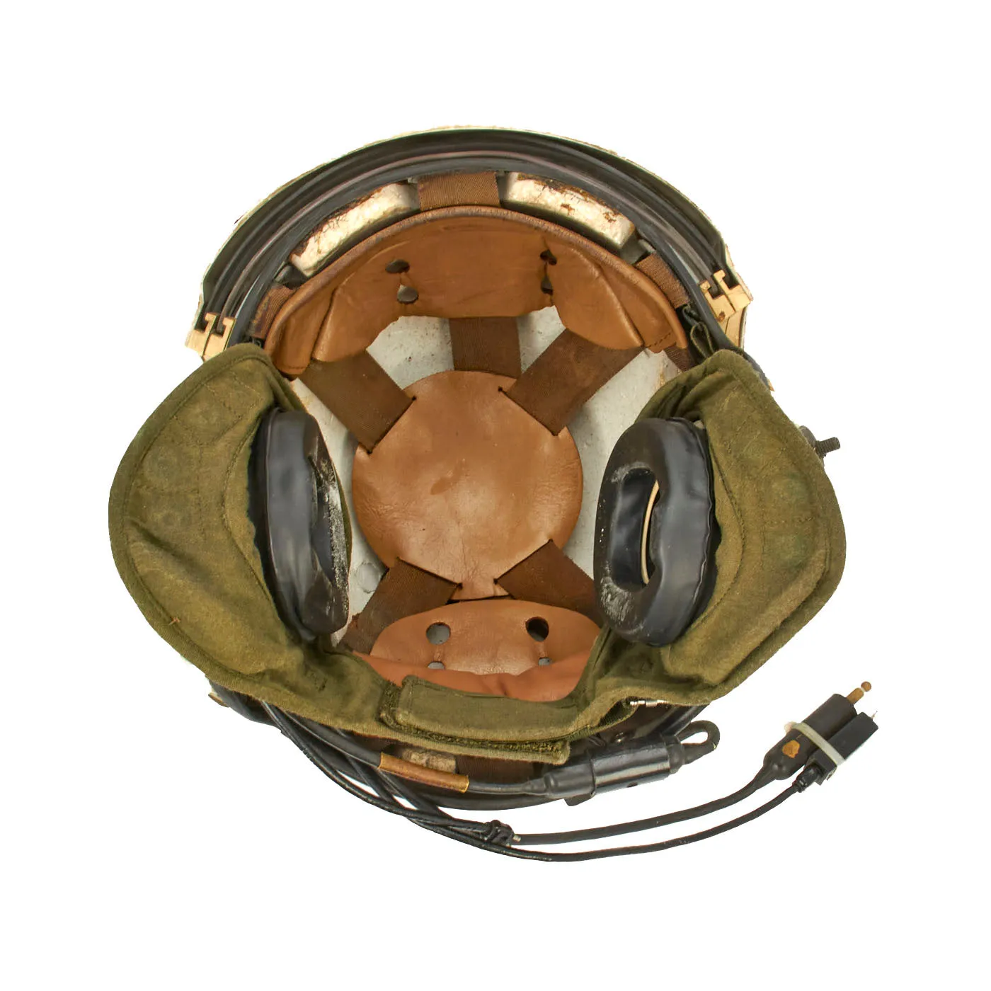 Original U.S. Vietnam War US Navy Helicopter Combat Support Squadron 9 Gentex SPH-4 Helicopter Helmet - HC-9