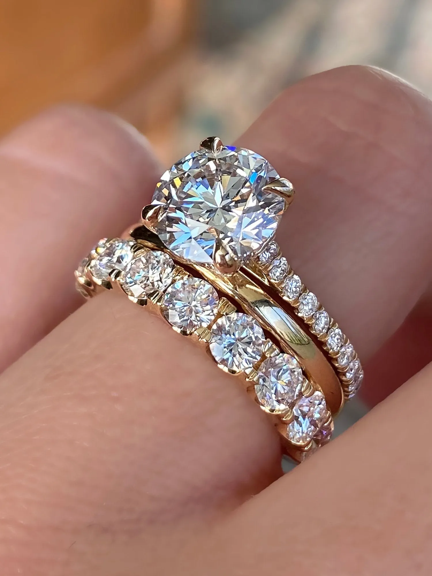 Sarisa Stacked Ring Set - Lab Grown Diamonds