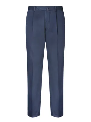 Scilla Satin Blue Trousers