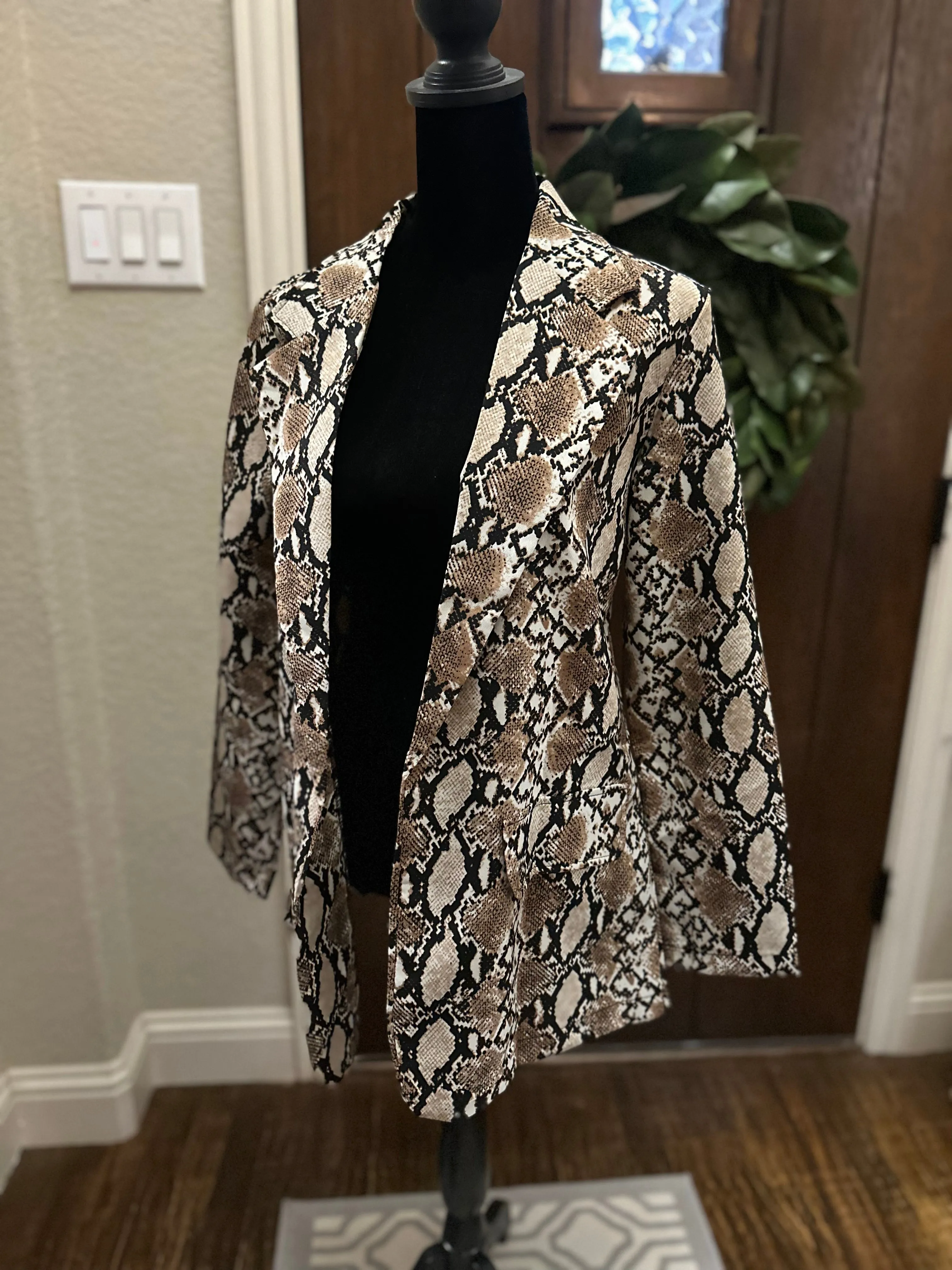 Snakeskin Blazer Jacket