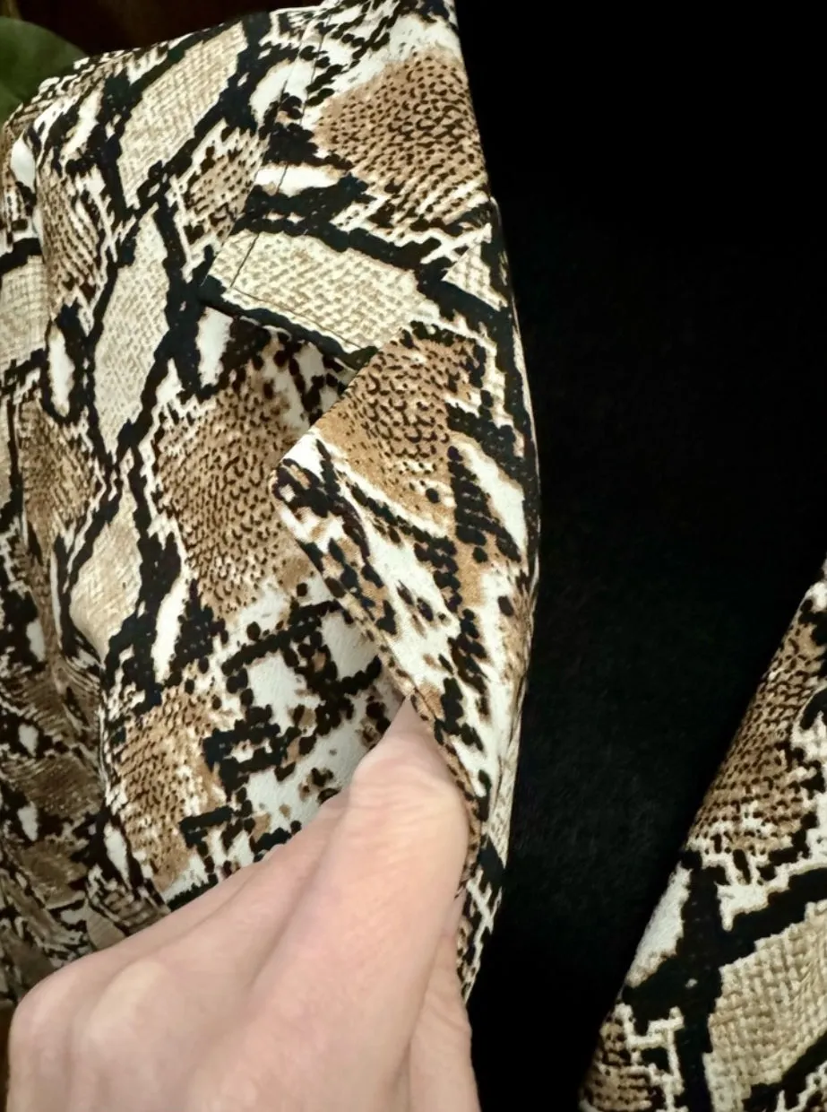 Snakeskin Blazer Jacket