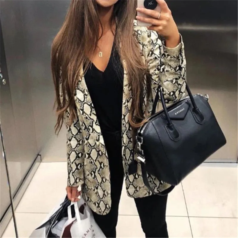 Snakeskin Blazer Jacket