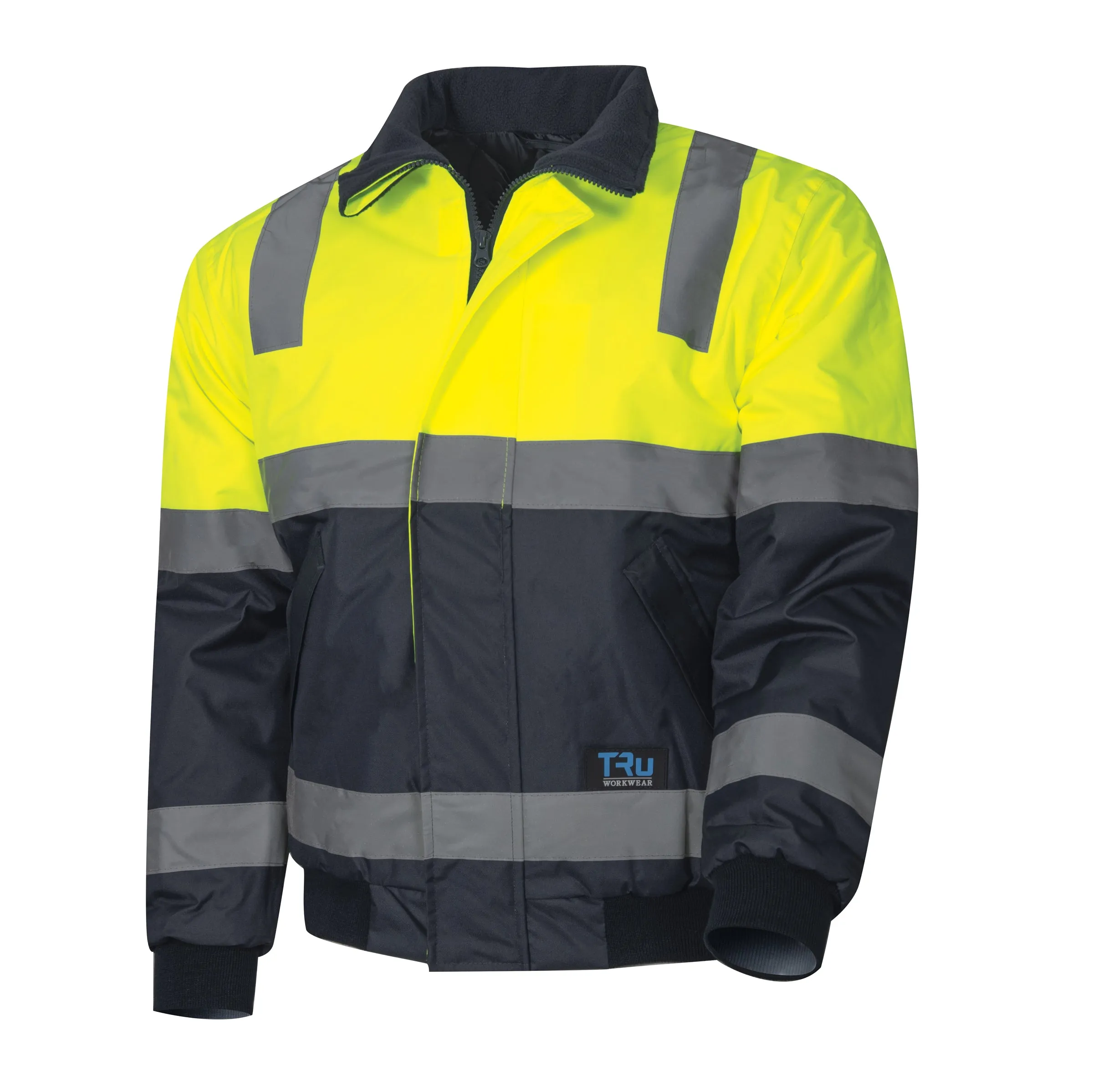 Tru Workwear Hi Vis 2 Tone Pilot Jacket c/w Reflective Tape TJ2946T4