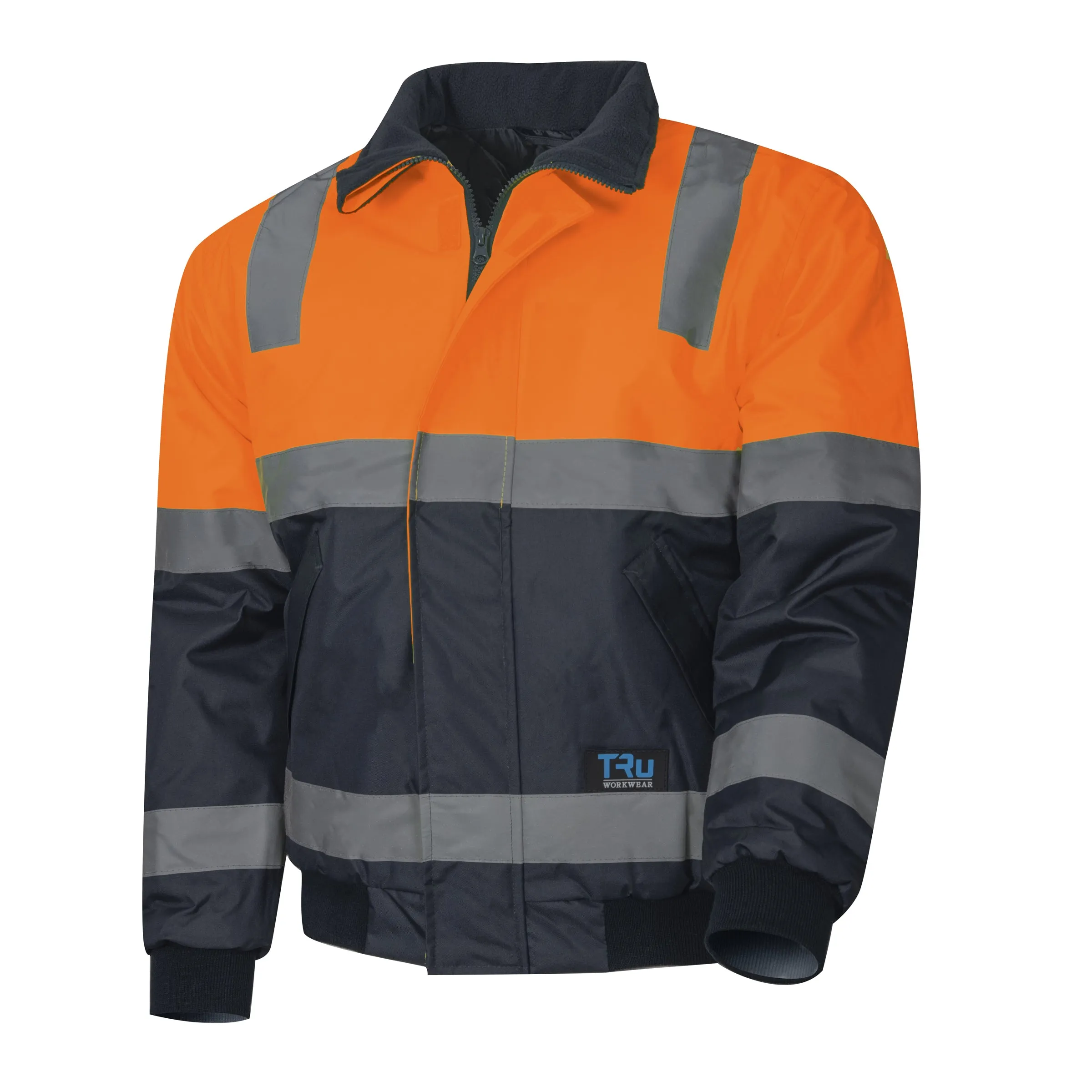 Tru Workwear Hi Vis 2 Tone Pilot Jacket c/w Reflective Tape TJ2946T4