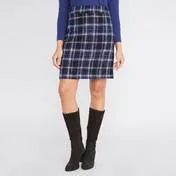 Woven Check Skirt