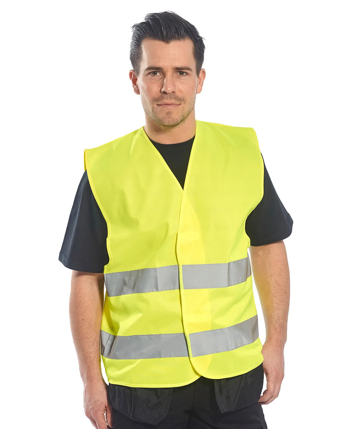 Yellow - Hi-vis two-band vest (C474)